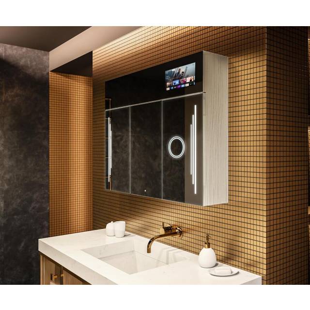 Artforma - Smart LED Illuminated Mirror Cabinet - L27 Sarah 100 x 72cm