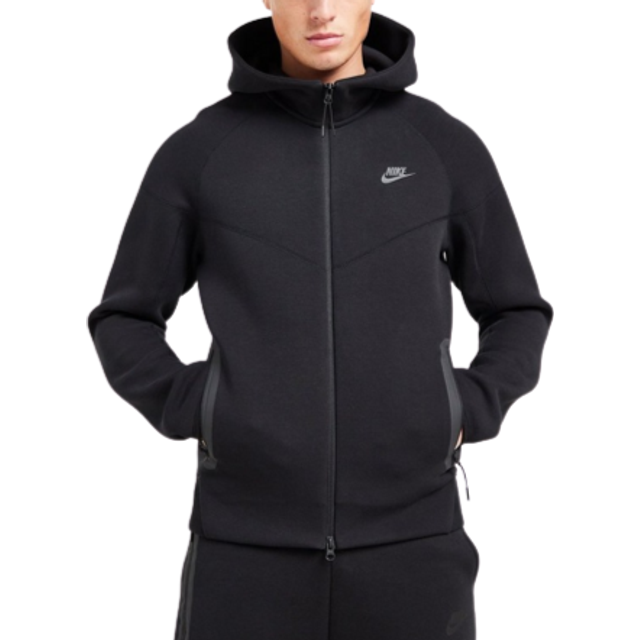 Nike Tech Fleece Full Zip Hoodie - Black • Price