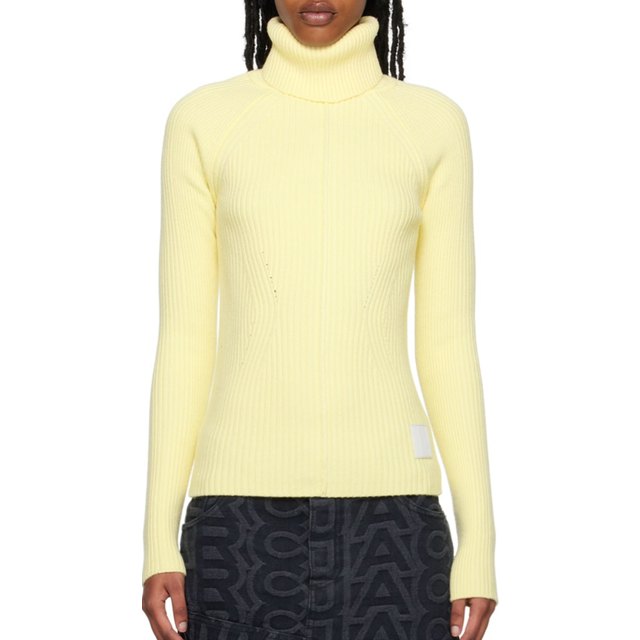 Marc Jacobs Ribbed Turtleneck Jumper - Tender Yellow • Price