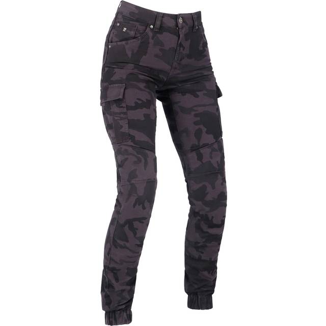 Richa MC-Jeans Apache Dame, Sort Camo • Prices