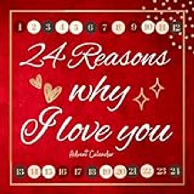 24 reasons why I love you Advent calendar to fill out love gift for